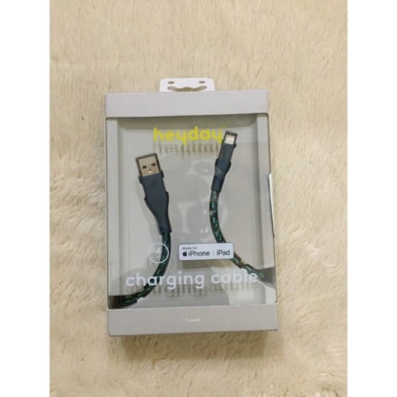 heyday™ 4' Lightning to USB-A Cable - Teal Multi - Picture 1 of 1